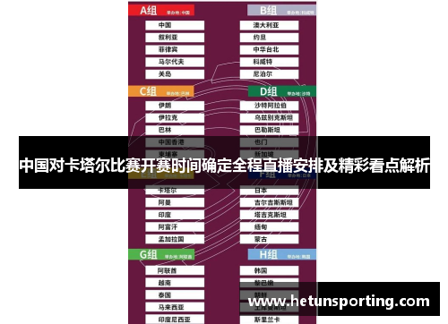 中国对卡塔尔比赛开赛时间确定全程直播安排及精彩看点解析